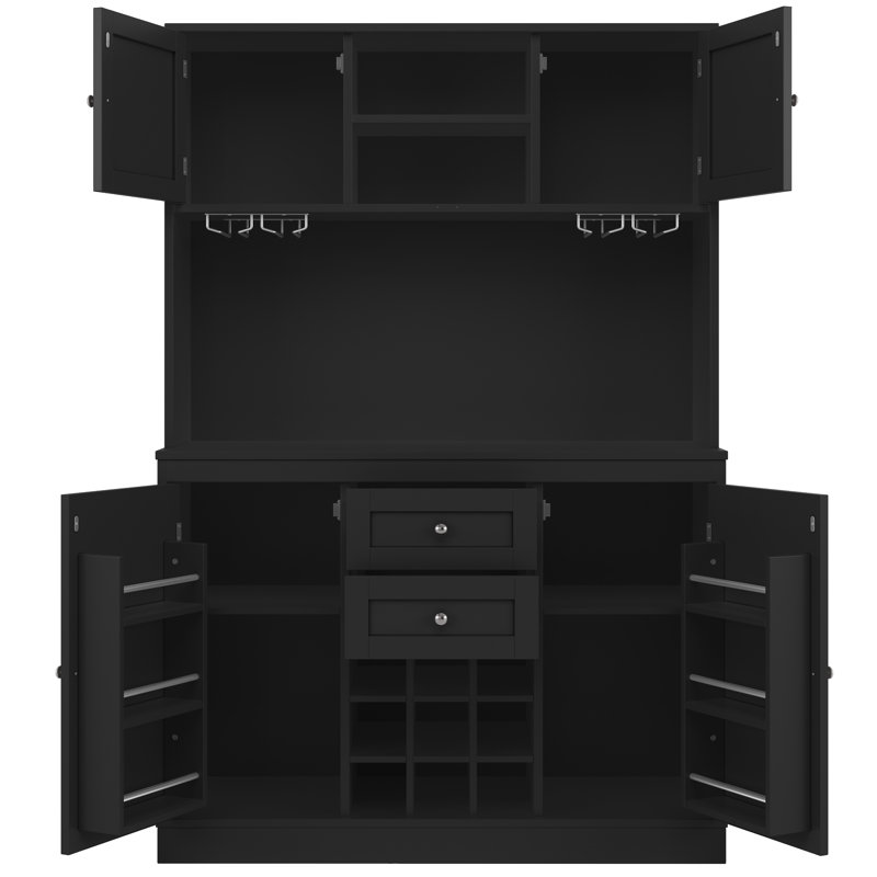 Dining Hutch Welsh Dresser, Black