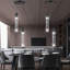 Luminaire suspendu en cristal 2 lumières DEL-1141246330