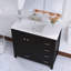 Meuble-lavabo simple autoportant 36 po avec plateau intégré en céramique blanche 36 po-733986388