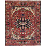 Wool Area Rug in Red