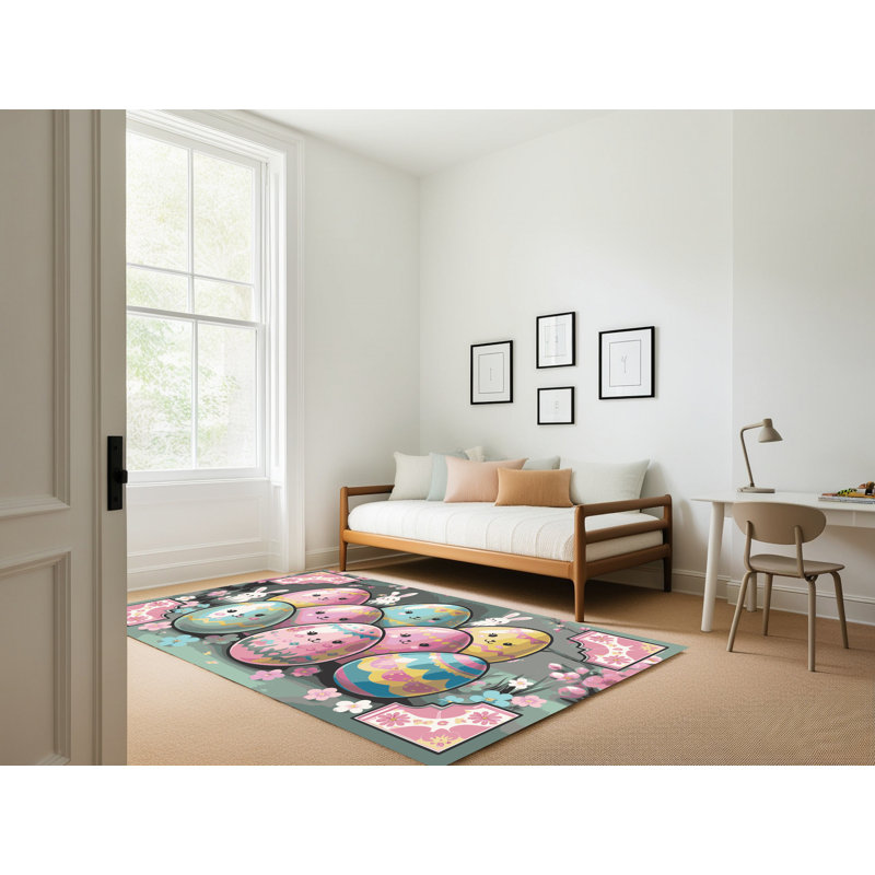 Tapis de vacances de Pâques The Holiday Aisle®, Rectangle 7 pi x 9 pi