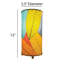 Lampe de table cylindrique 12 pouces feuille de cacao multicolore-160430845
