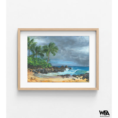 «Wedding Beach Maui» par William Thompson, idée de cadeau de mariage, décor de maison de plage tropicale, art mural hawaïen, reproduction d'art d'Hawaï