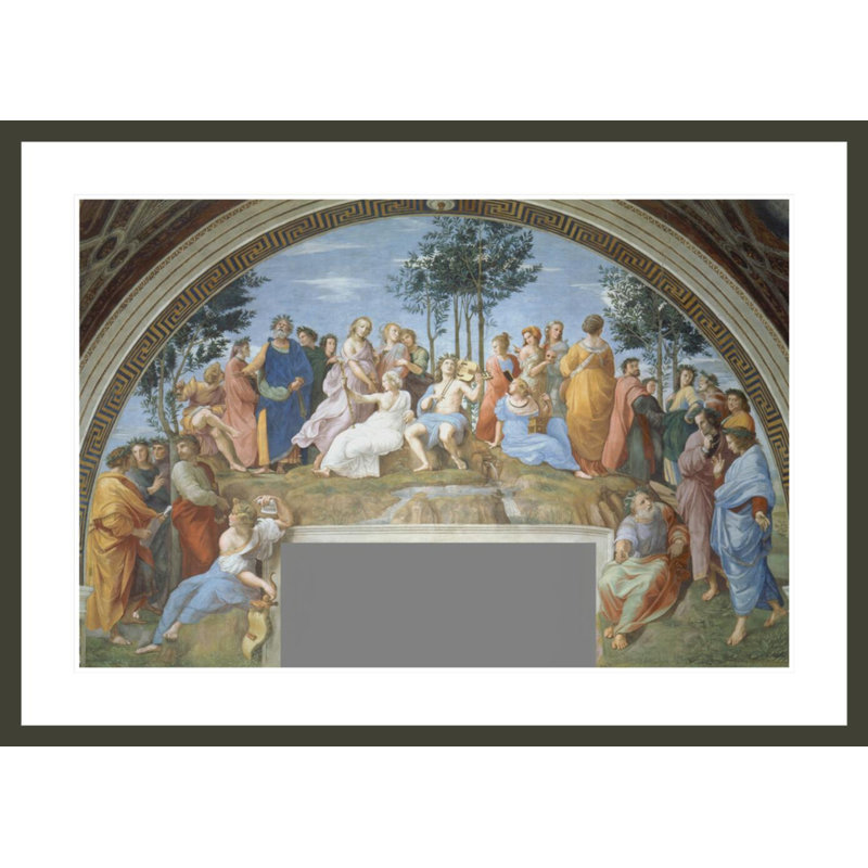 Parnassus par Raphael - estampe numérique encadrée, H 29,9 po x l 41,5 po