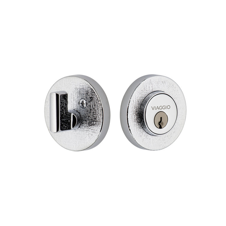 Circolo Single Cylinder Keyless Deadbolt with Rosette