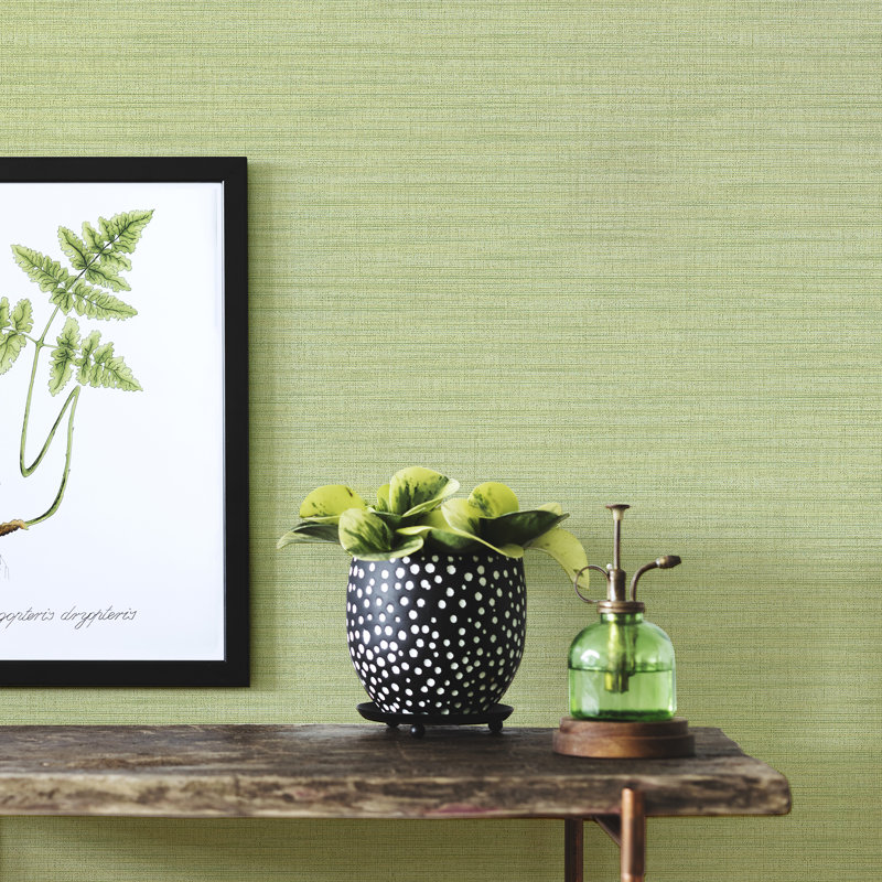 Papier peint texturé Ashleigh, Vert