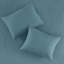 3 pièces de courtepointe bleu sarcelle pour lit double / grand lit - microfibre, rembourrage en coton, conception réversible, coutures décoratives, ajoute de la romance à la chambre à coucher, est livré avec et 2 taies décoratives rembourrées-117360932-117360933