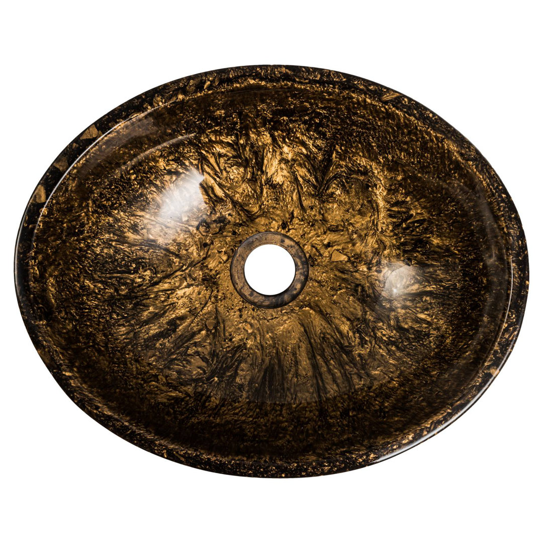 Bergstrom Resin Oval Bathroom Sink