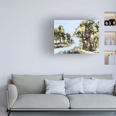 Art mural sur toile tendue - "Amber Canopy II" de Melissa Wang, décoration murale pour le salon, la chambre à coucher ou le bureau - 35 x 47