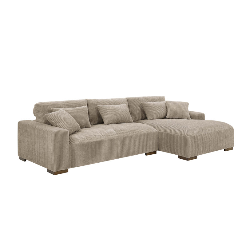 Asyiah 2-Piece Upholstered Sectional Sofa | Wayfair