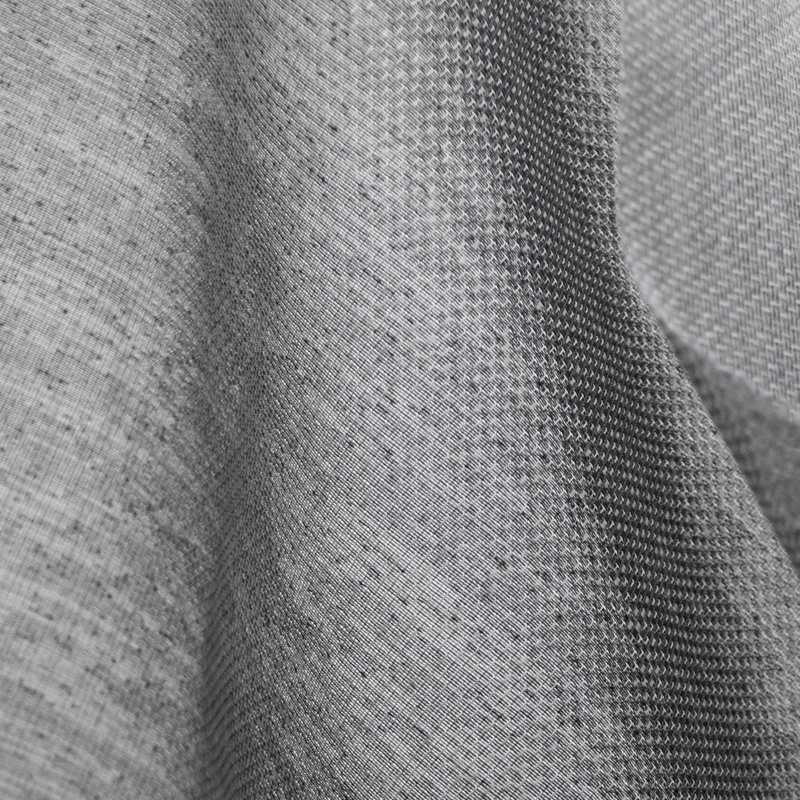 Tissu en similicuir 100% polyester Spa Performance, Acier