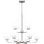Sabeera 9-Light Brushed Nickel Chandelier-1899162732
