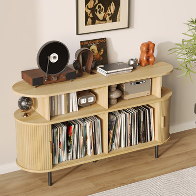 Turntable Stand with Cabinets