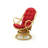 Upholstered Swivel Accent Chair-765440406-778540617