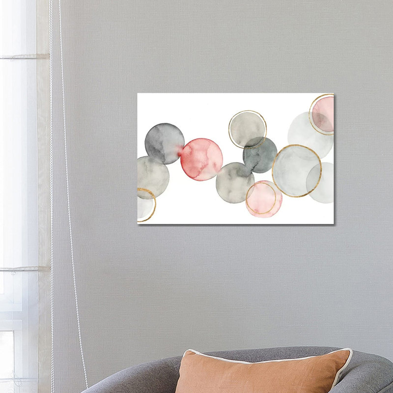 Gilded Spheres I by Grace Popp - Wrapped Canvas Gallery-Wrapped Canvas Giclée, 66.04 cm H x 45.72 cm W