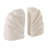 White Marble Artisan Bookends