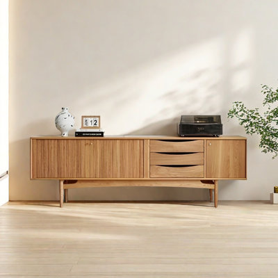 Japanese Style White Oak TV Stand by The Invincibles home