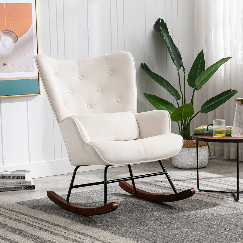 Cyra Rocking Chair, Beige