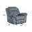 Zubaida Two Tone Gray Velvet Glider Recliner-949012011