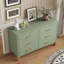 Commode double 6 tiroirs Sage Green-2119540969