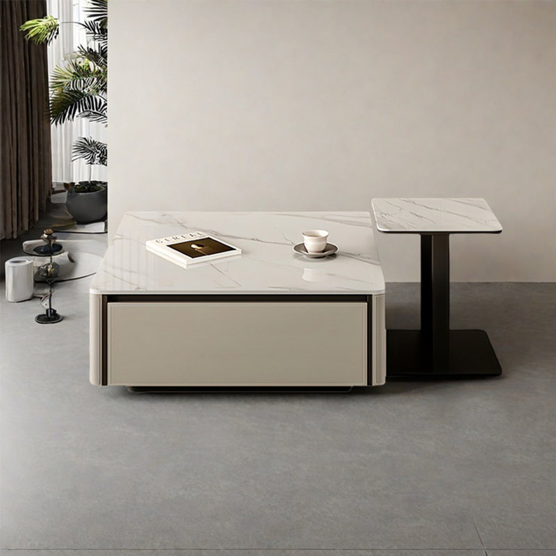 Table basse carrée SLATE, H 13,8 po x L 31,5 po x l 31,5 po