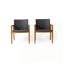 Ensemble de 2 chaises de jardin d'extérieur style campagne moderne