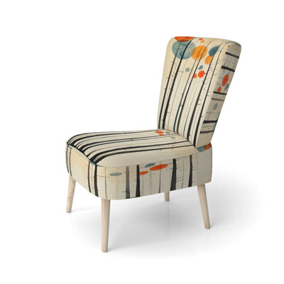 Tree Pine Accent Chair - Summer Valley Pine Forest Silhouettes I Side Chair