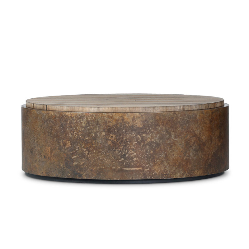 Kipp Coffee Table-Rust Aluminum
