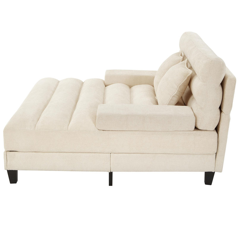 Canapé-lit en chenille, Beige