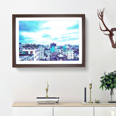 Skyline of Dhaka in Bangladesh - Picture Frame Painting Print