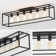 Bonnyrigg 6-Light Rectangle Flush Mount Ceiling Fixture
