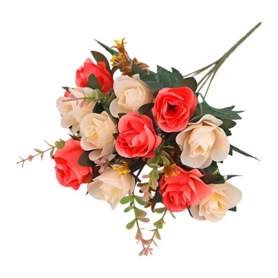 Artificial Rose Bundle Plastic Silk Flower Wedding Flower Decoration Flower