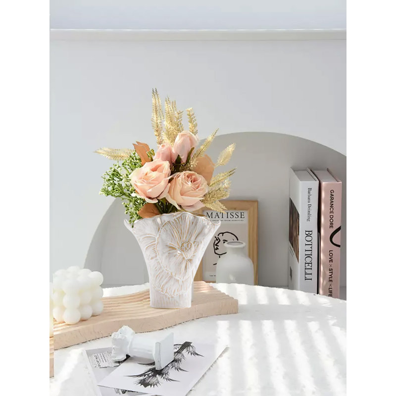 Petit vase à fleurs en céramique, vase décoratif pour la maison