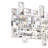 30" Chrome Vanity Light for Bathroom, Living Room – 8-Light Horizontal Sconce with G9 Bulb Base – LED Compatible, Overlapping Crystal Panels – BACL Certified