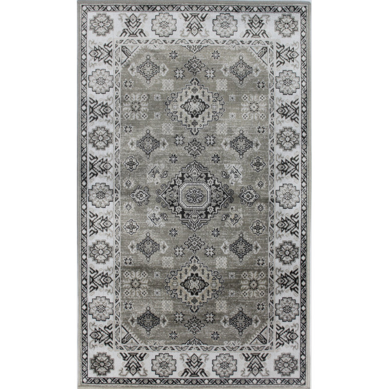 Gris oriental tapis décoratif Ariee