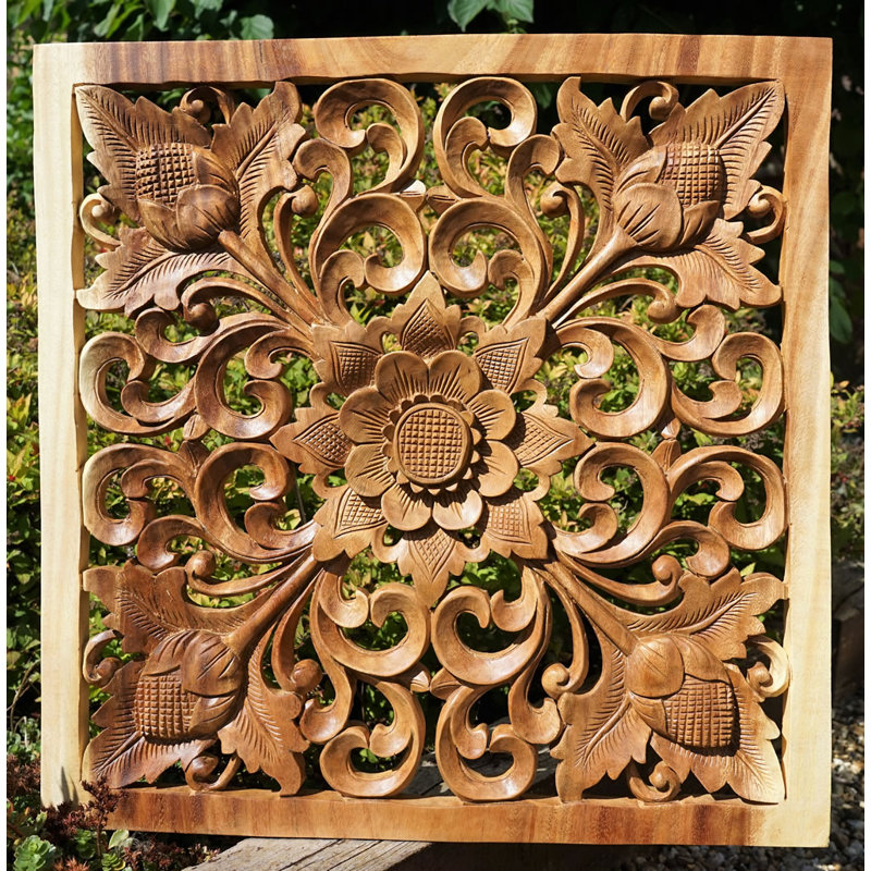Handmade Wall Decor on Solid Wood