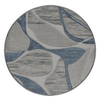 Machine Washable Abstract Brown Area Rug