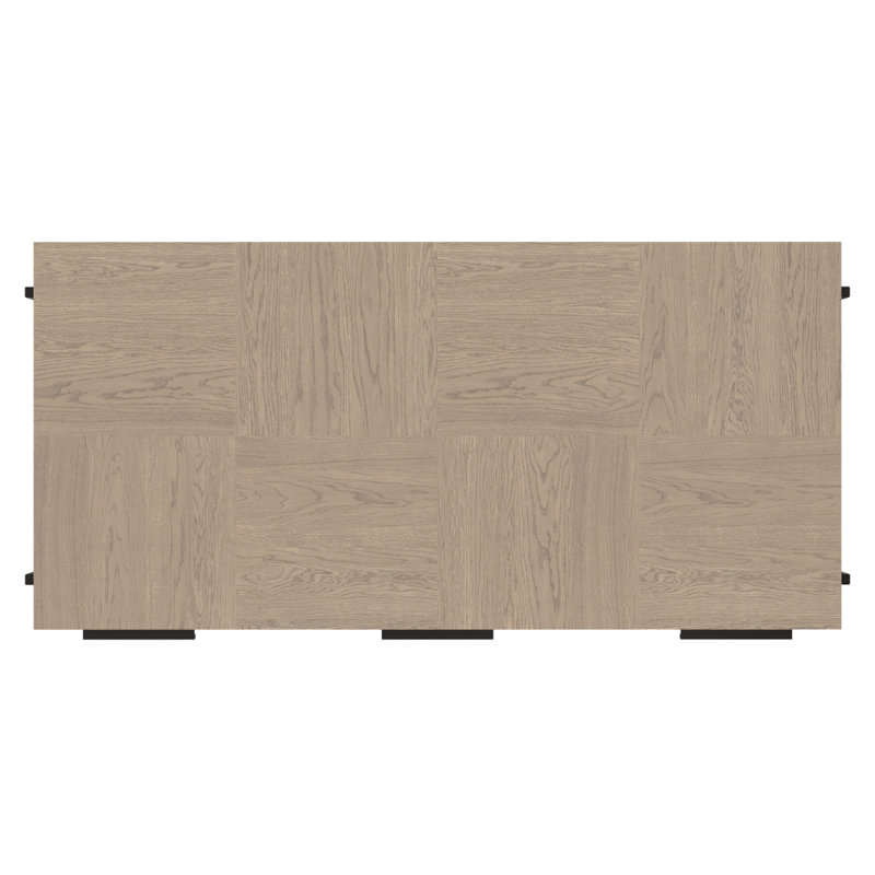 Bureau de table Furniture - chêne gris doux avec détail de parquet