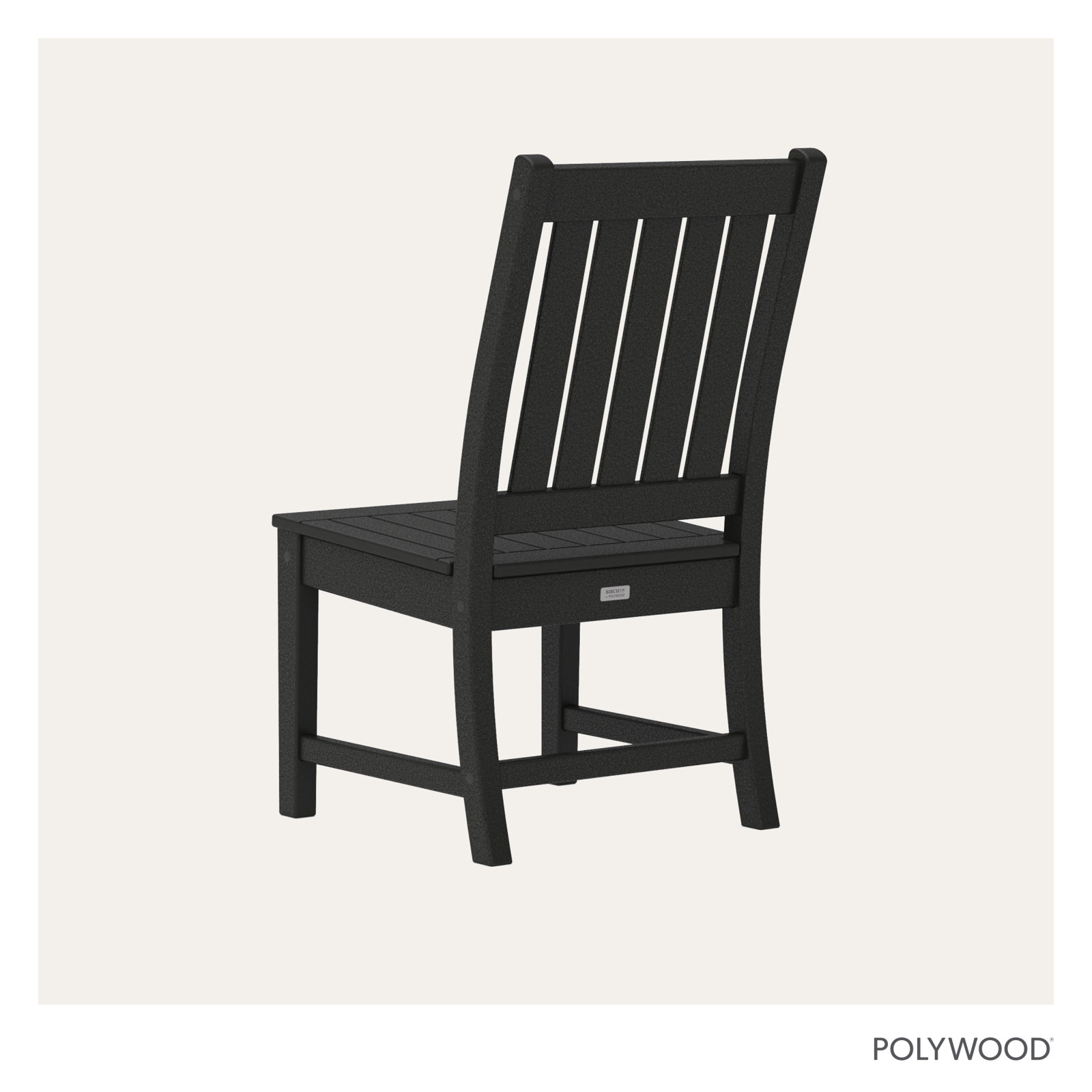 POLYWOOD® Verlyn Patio Side Chair, Black