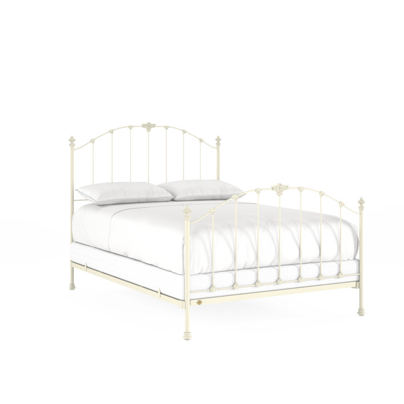 171 Country French Bed | Complete Standard, Gloss Off-White, Queen