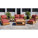 Chatsworth 7 Piece Love Seat Group With 36" Chat Table