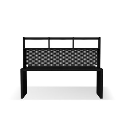 Black Rectangular Solid Wood writing desk