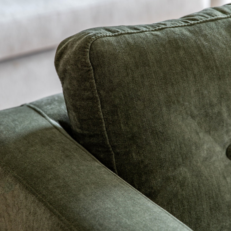 Butner Upholstered Armchair, Green