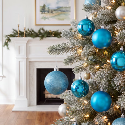 Ornements en forme de boule de Noël incassable 24 carats 24 carats