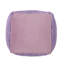 Pouf carré en microfibre chenille dans un ton lavande-133001356