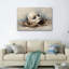 Ensemble de 1 tableau sur toile représentant un masque-547709672-547709675