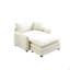 Canapé simple à assise profonde avec repose-pieds et coussin-2010887032