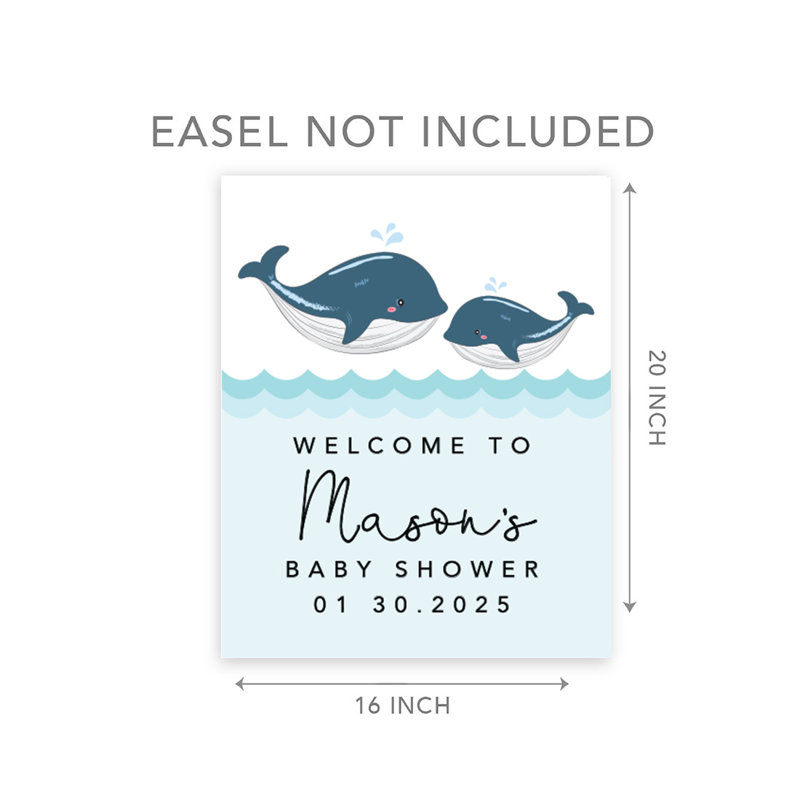 Panneau de bienvenue pour fête de naissance