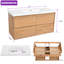 Meuble-lavabo flottant mural 48 po avec lavabo simple Bahtroom