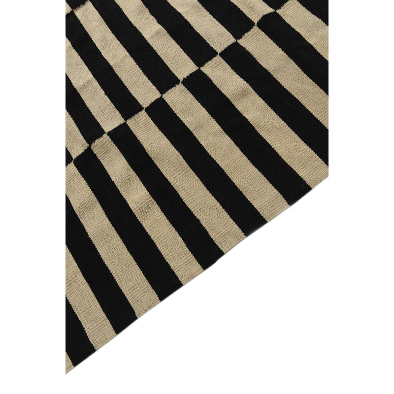 Tapis noir et blanc Orta